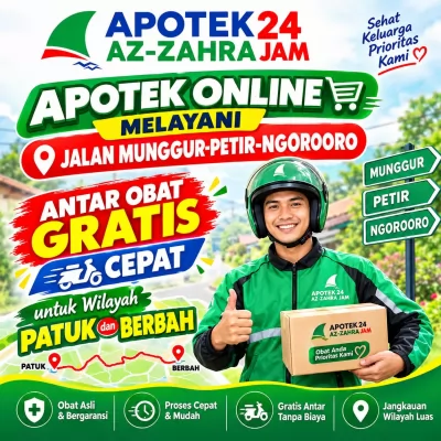 Apotek Online Melayani Jalan Munggur-Petir-Ngorooro | Antar Obat Gratis Patuk Berbah